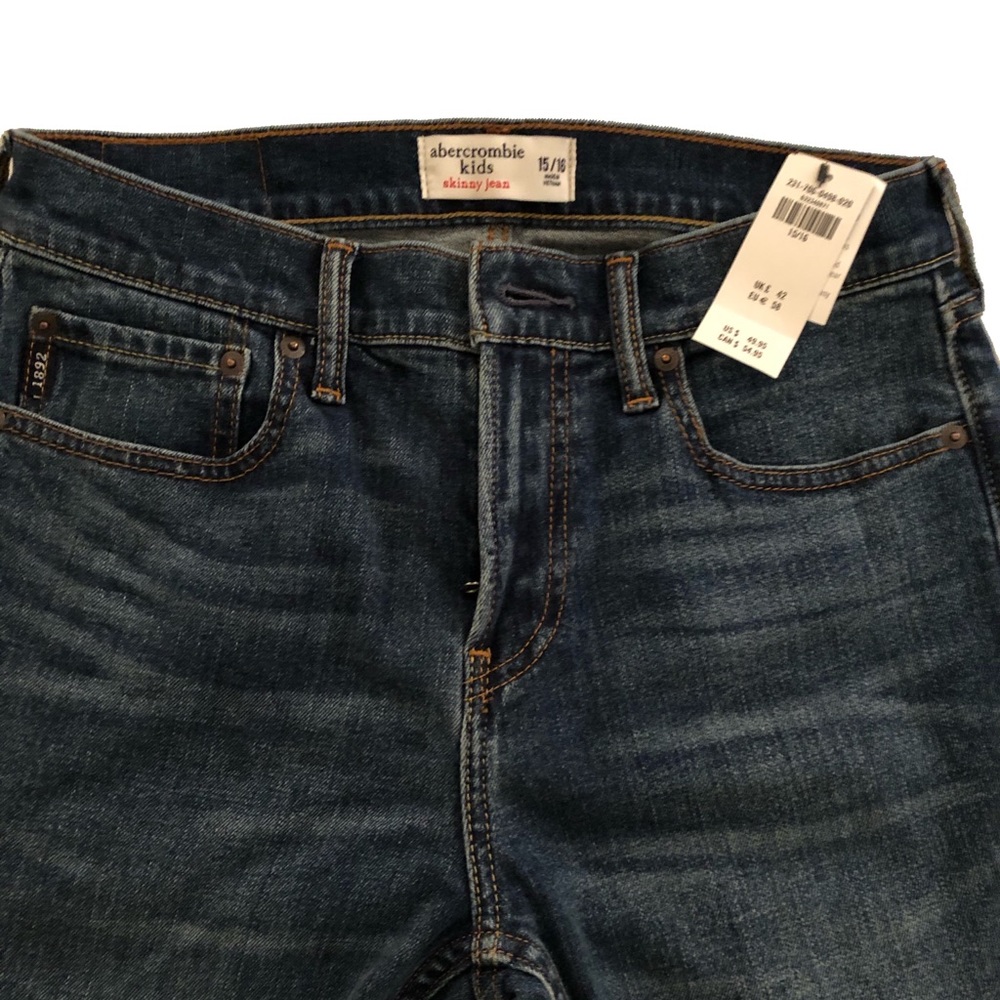 Abercrombie Boys Stretch Fabric Skinny Jeans 15/16